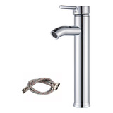 Llave Monomando Fregaderales Lavabo Grifo De Baño Cromado