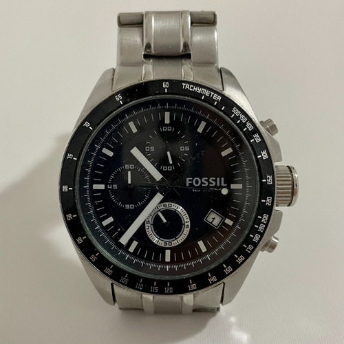 Relógio Fossil Ch2600 Em Aço Inoxidável