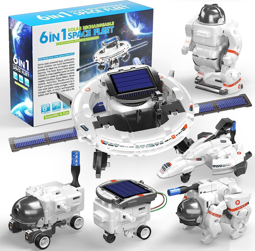 Robot Solar Kit 6 En 1 Juguete Regalo Navidad