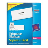 Etiquetas Separa Facil Blancas Avery 5162 De 3.4x10.2 Cm 1 P