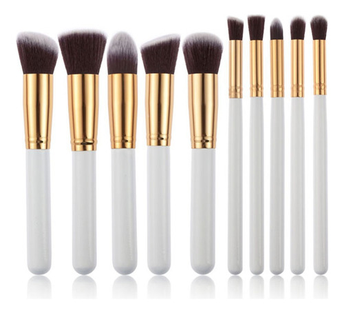 Set Brochas Maquillaje Regular (x10 Piezas) A224 R10