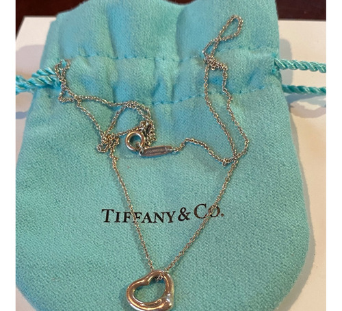 Collar Open Heart Tiffany & Co Plata