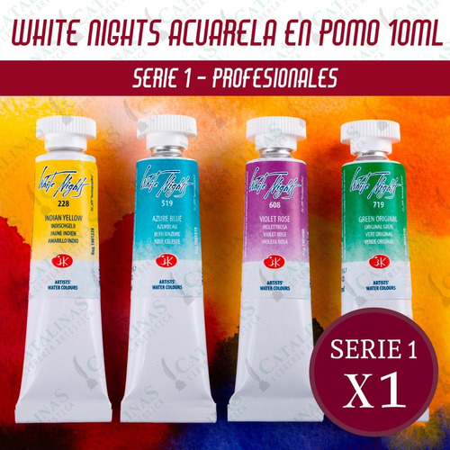 Acuarela White Nights En Pomo X 10ml Serie 1 Microcentro