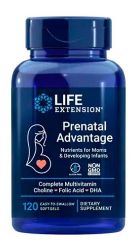 Life Extension Prenatal 120 Softcaps Sfn Sabor Sin Sabor