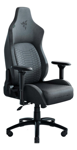 Silla De Escritorio Razer Iskur Gamer Ergonómica  Gris Oscuro Con Tapizado De Tela