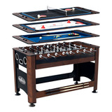 Mesa Juegos Futbolito Ping Pong Billar Hockey Futbol 4 En 1