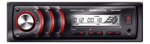 Estéreo Para Auto Crown Mustang Dmr-3000bt Con Usb, Bluetooth Y Lector De Tarjeta Sd