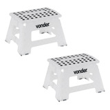 2un Banqueta Dobravel Vonder 22cm 150kg Infantil Multiuso