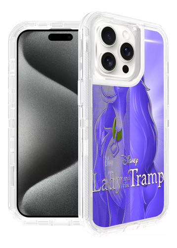 Funda Uso Rudo Compatible Con iPhone Dama Y Vagabuundo ))