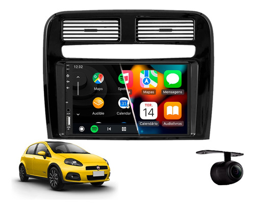 Central Multimidia Mp5 Android Auto Fiat Punto 2011 2012 Bp