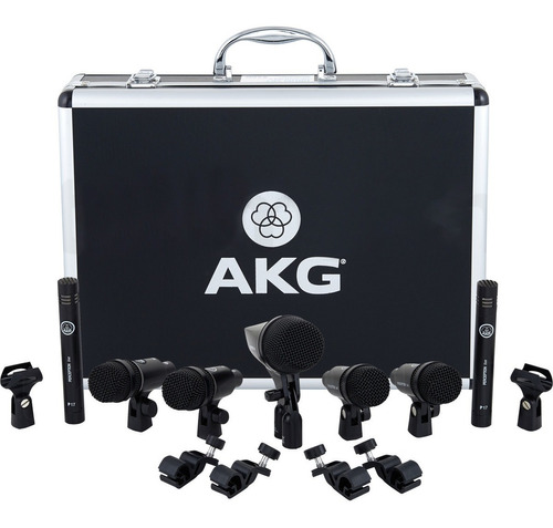 Kit De Microfones P/ Bateria Akg 7 Peças Drum Set Session I