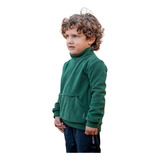 Buzo Niños Unisex Micropolar Media Polera Canguro Sgind