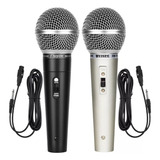 Microfones Profissional Mt-1028 Dinâmico P10 Cor Preto/cinza
