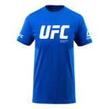 Remera Ufc Red Manga Corta Estampa Vinilo