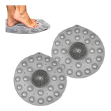 Tapete Lava Pés Para Banheiro Box De Silicone Massageador