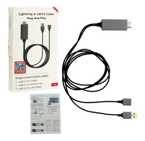 Cable Hdtv Universal Para Smartphone iPhone 1 Metro Usb 2.0