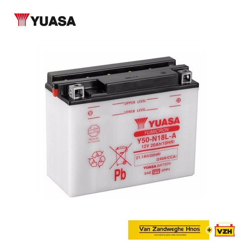 Bateria Motos Yuasa Y50-n18l-a 12v 20ah Vzh Srl