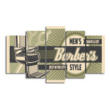 Cuadro Decorativo Barber Style Barberia Vintage Mx006