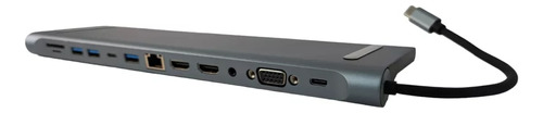 Hub Convertidor Adaptador Multipuerto 12en1 Usb Tipo C Hdmi