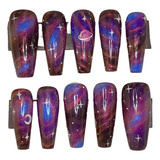 Press On Nails - Galaxy - Holographic