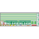 Calcomanias Barber Green Bg245b Series 200