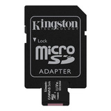 Memoria Micro Sd 64gb Clase 10 Kingston Adaptador Sd Tarjeta