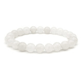 Pulsera Manilla Piedra Cuarzo Blanco 8mm Iconic Store