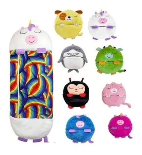 Bolsa Saco De Dormir Happy De 160 Cm Animalitos + Envio