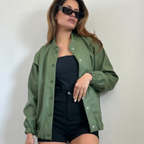 Bomber De Eco Cuero Forrada Campera Mujer