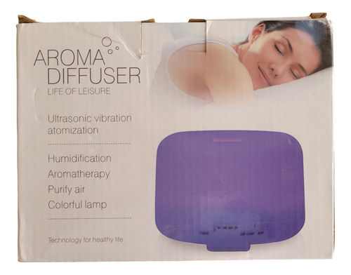 Difusor De Aroma 500ml Ambientador Con Luz Led Multicolor