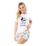 Pijama Mujer Con Remera Disney Minnie 20140