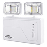 Luminaria Bloco Emergencia Led 3000 Lumens 2 Faróis Led Blu