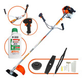 Máquina De Cortar Grama À Gasolina + Óleo Stihl 43cc 1,7hp