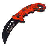 Navaja Semi Automatica Kerambit Orange Camo Cs Go