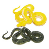 Decoración Con Forma De Serpiente, Modelo Dorado, 2 Unidades