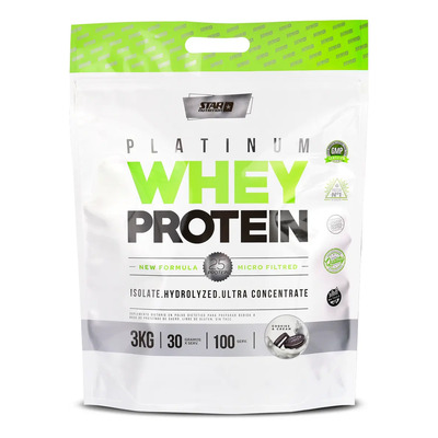 Star Nutrition Platinum Whey Protein x 3 Kg Sachet Sabor Cookies And Cream En Polvo Unidad | Envío gratis