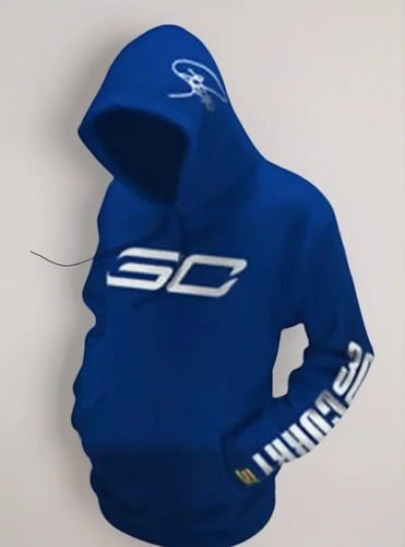 Sudadera Hoodie Stephen Curry Azul Royal Basquetbol De Moda