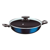 Panela Wok Antiaderente 3,3l Starflon Tampa Vidro Yakisoba