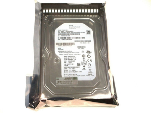 Hd Servidor Hp 500gb 7200 Rpm Sata 3.5 Pn 658083-001  C/nf