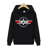 Poleron Top Gun Con Capucha Unisex