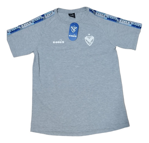 Remera De Algodon Velez Sarsfield Gris