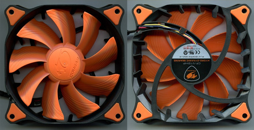 Cooler Gabinete Cpu Cougar Vortex 120mm Naranja Cf-v12hp Pwm