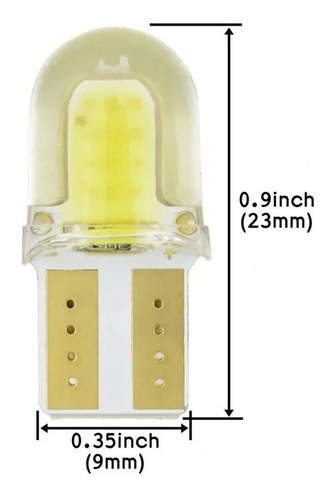 Bombillo Led T10 Cocuyo Moto Carro Bayoneta Siliconado X 1