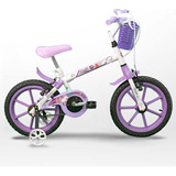 Bicicleta Infantil Feminina Aro 16 Com Rodinhas