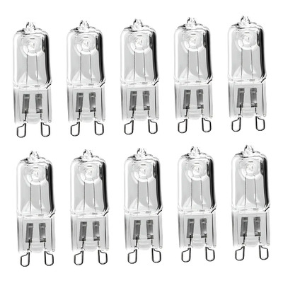 10 Uds G9 Bombillas 2 Pines 25w Lámparas Halógenas Para