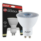 Kit 5 Lâmpada Led 4w Dicroica Mr16 Gu10 Branco Neutro 4000k