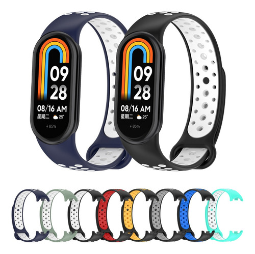 Correas Deportivas Compatible Con Xiaomi Mi Band 8 -colores-