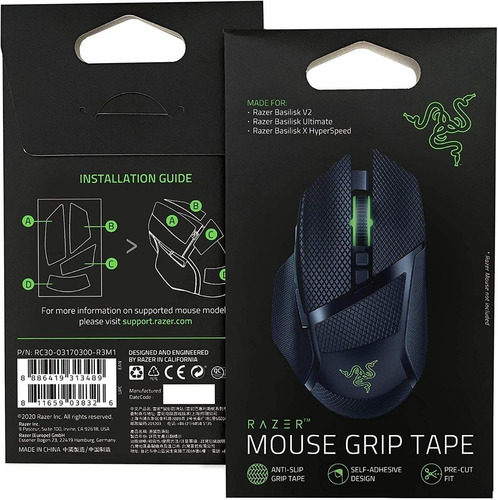 Razer Mouse Grip Tape - Cinta Antideslizante Autoadhesiva