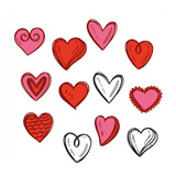 Tattoos Temporales Corazones X12 Tattoos