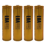 Kit 4 Bateria Recarregável 18650 4.2v 16800mah Lion